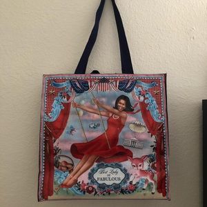 Michelle Obama shopping bag blueq.com